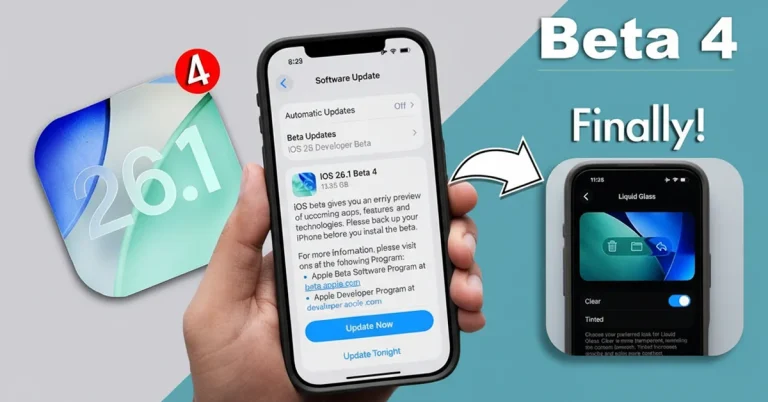 Review và trải nghiệm ios 26.1 beta 4 và macos tahoe 26.1 beta 4