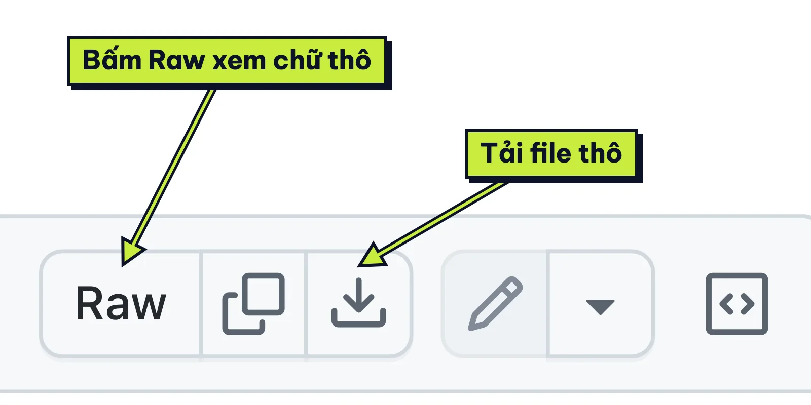 Thanh công cụ khung xem file LICENSE của Upscayl trên GitHub, đánh dấu nút Raw và nút tải file thô
